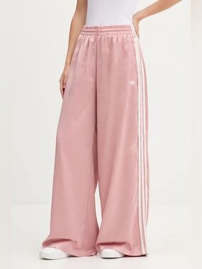 ADIDAS SATIN RUFFLE TRACK PANTS